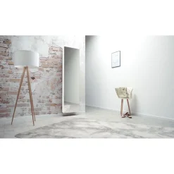 Drehschrank Ordnung mit Spiegelfront 50 x 195 x 18 cm weiß^ Outlet