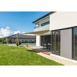 Dreieck-Segel Cannes 5 x 5 x 5 m taupe