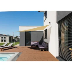 Dreieck-Segel Capri 5 x 5 x 5 m champagner