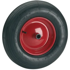 Dörner + Helmer Ersatz-Luftrad mit Metallfelge und Rillenprofil 400 x 100 mm