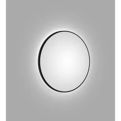 Design LED Lichtspiegel Silver Globo Black Dm 100 cm*DSK New