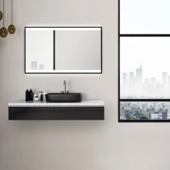 Design LED Lichtspiegel Black Stark 120 x 70 cm*DSK Best