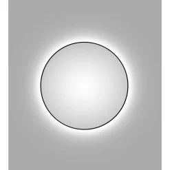 Design LED Lichtspiegel Silver Globo Black Dm 120 cm*DSK Best