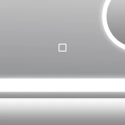 Design LED Lichtspiegel Silver Rey 140 x 60 cm*DSK Sale