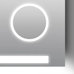 Design LED Lichtspiegel Silver Rey 140 x 60 cm*DSK Sale