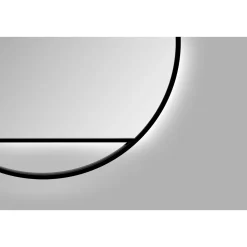 Design LED Lichtspiegel Silver Cosmos Black Dm 80 cm*DSK Best