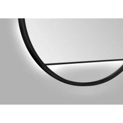 Design LED Lichtspiegel Silver Cosmos Black Dm 80 cm*DSK Best