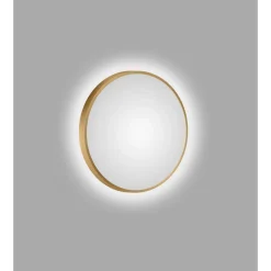 DSK Design LED Lichtspiegel Silver Barbier Gold Dm 50 cm
