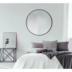 DSK Design Spiegel Silver Globo Black Dm 100 cm