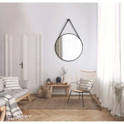 DSK Design Spiegel Silver Coiffeur Black Dm 80 cm