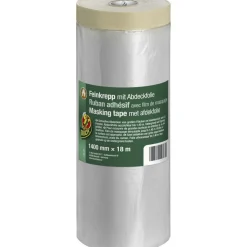 Feinkrepp mit Abdeckfolie für Fenster 1400 mm x 18 m^Duck Discount