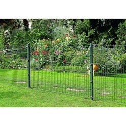 Doppelstab Gittermatte-Zaunsystem 200 x 100 cm grün^Durabil