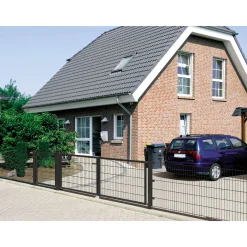 Doppelstab Gittermatte-Zaunsystem 200 x 100 cm grün^Durabil