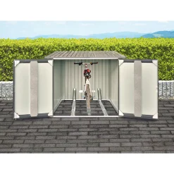 Fahrradgarage anthrazit 163 x 163 x 204 cm^Durabil Best