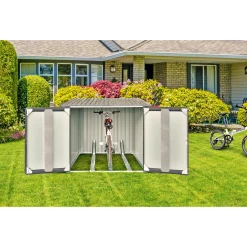 Fahrradgarage anthrazit 163 x 163 x 204 cm^Durabil Best