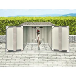 Fahrradgarage anthrazit 163 x 163 x 204 cm^Durabil Best