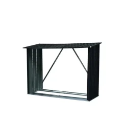 Metall-Kaminholzregal 217 x 155 x 89 cm grau^Durabil Clearance