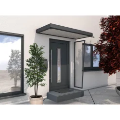 Durabil Rechteckvordach Typ NM anthrazit 200 x 90 x 14 cm