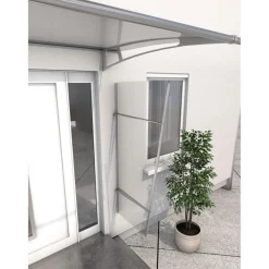 Seitenblende PT/XL Edelstahl Acrylglas klar 6 mm 55 x 85 x 167 cm^Durabil Discount