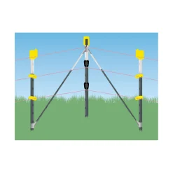 Ecklösungsset T-Post silber-schwarz 5-teilig^ Online