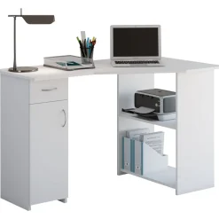Eckschreibtisch Linzia weiß/weiß^VCM Online
