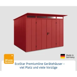 Gerätehaus Elegant-PTyp 3RAL3004 2 flg^EcoStar Sale