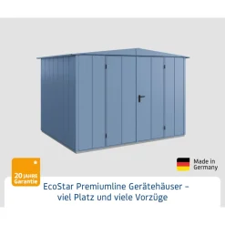 Gerätehaus Elegant-STyp 3RAL5014 2 flg^EcoStar Sale