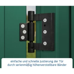 Gerätehaus Elegant-PTyp 3RAL6005 1 flg^EcoStar Clearance