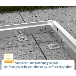 Gerätehaus Elegant-PTyp 3RAL6005 1 flg^EcoStar Clearance