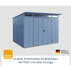 Gerätehaus Elegant-PTyp 3RAL5014 2 flg*EcoStar Hot