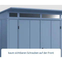 EcoStar Gerätehaus Elegant-PTyp 2RAL5014 2 flg