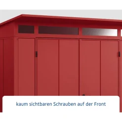 Gerätehaus Elegant-PTyp 2RAL3004 2 flg*EcoStar Clearance