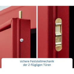 Gerätehaus Elegant-PTyp 2RAL3004 2 flg*EcoStar Clearance