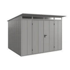 EcoStar Gerätehaus Elegant-PTyp 3RAL9007 2 flg