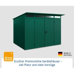 Gerätehaus Trend-PTyp 3RAL6005 2 flg*EcoStar Discount