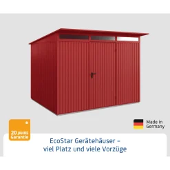 Gerätehaus Trend-PTyp 3RAL3004 1 flg*EcoStar New