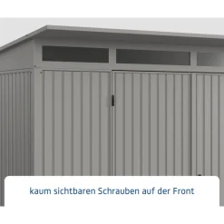 EcoStar Gerätehaus Trend-PTyp 3RAL9007 2 flg