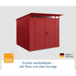 Gerätehaus Trend-PTyp 2RAL3004 2 flg^EcoStar Outlet