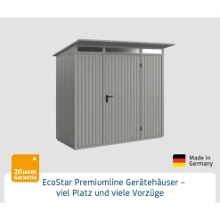 EcoStar Gerätehaus Trend-PTyp 1RAL9007 1 flg