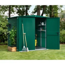 EcoStar Gerätehaus Trend-STyp 2RAL6005 2 flg