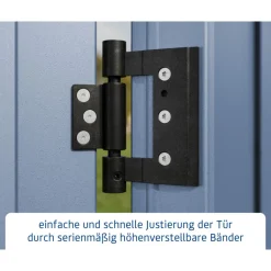 EcoStar Gerätehaus Trend-STyp 3RAL5014 2 flg