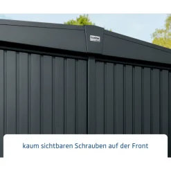 EcoStar Gerätehaus Trend-STyp 3RAL7016 2 flg