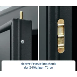 EcoStar Gerätehaus Trend-STyp 3RAL7016 2 flg