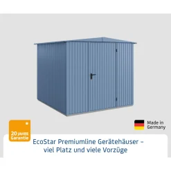 Gerätehaus Trend-STyp 2RAL5014 1 flg*EcoStar Sale
