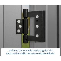 EcoStar Gerätehaus Trend-STyp 2RAL9007 1 flg