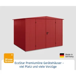 Gerätehaus Trend-STyp 3RAL3004 2 flg^EcoStar Discount