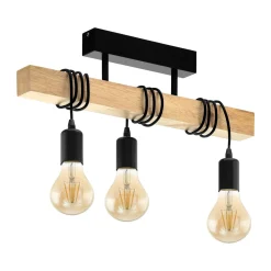 Eglo Deckenleuchte Townshend schwarz