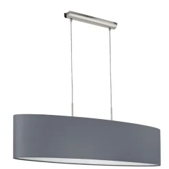 Eglo Hängeleuchte Pasteri nickel/grau 100 cm