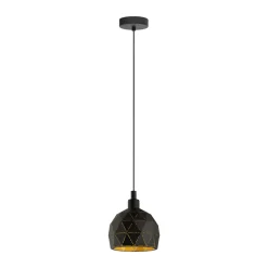 Eglo Hängeleuchte Roccaforte Durchmesser 17 cm schwarz