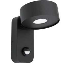 Eglo LED-Außenwandleuchte Palosco mit Sensor schwarz-weiß